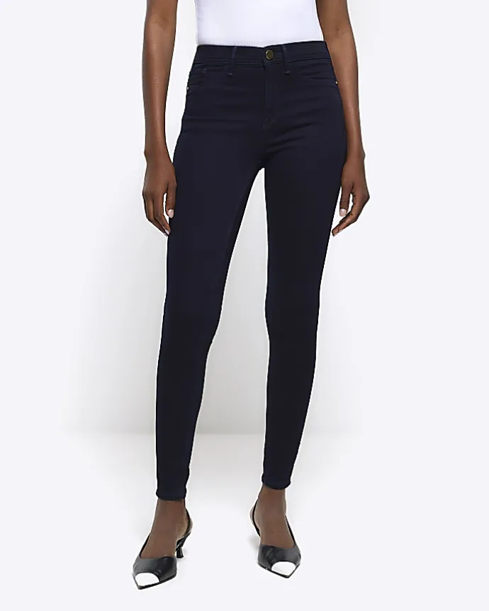 Blue molly high rise super skinny jeans