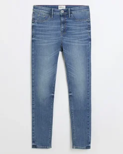 Blue molly mid rise super skinny fit jeans