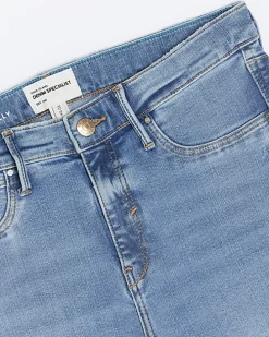 Blue molly ripped bum sculpt jeggings