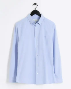 Blue Muscle Fit Oxford Smart Shirt