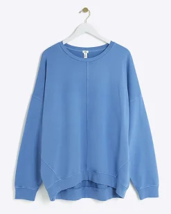 Blue oversized sweatshirt