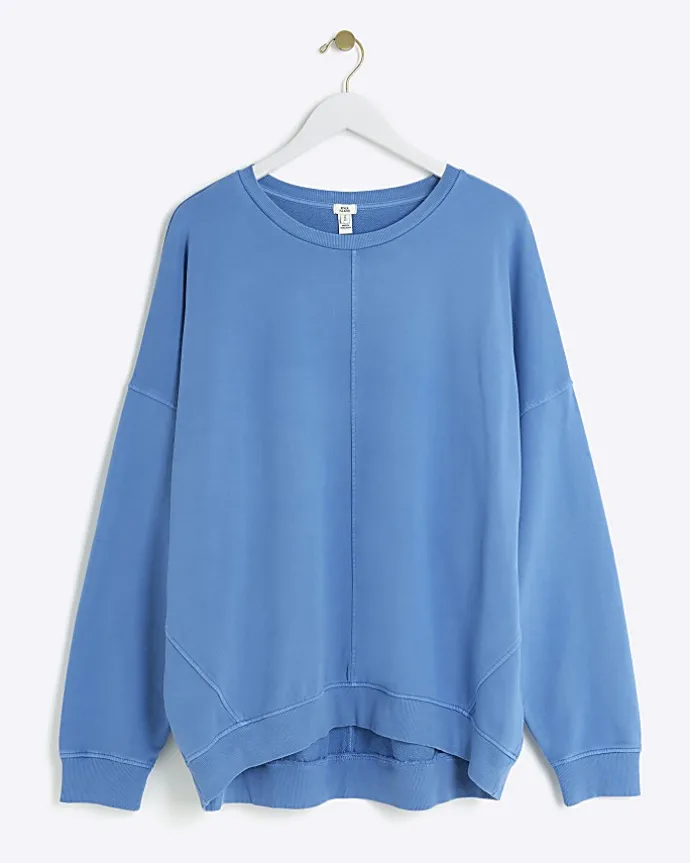Blue oversized sweatshirt