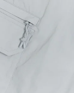 Blue regular fit cargo shorts