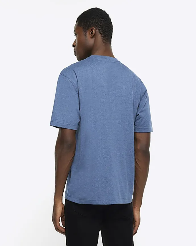Blue regular fit t-shirt
