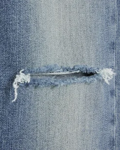 Blue ripped high waisted super skinny jeans
