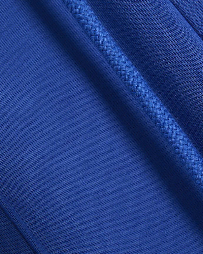 Blue side stripe wide leg joggers