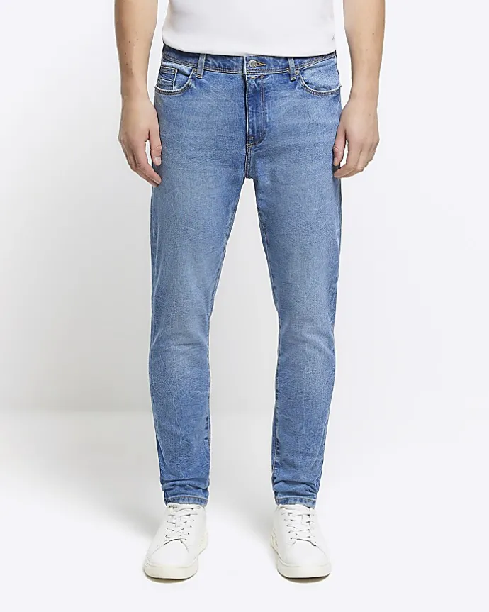 Blue skinny fit jeans
