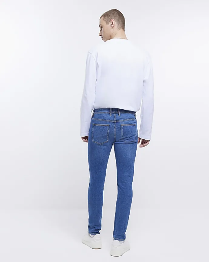 Blue skinny fit jeans