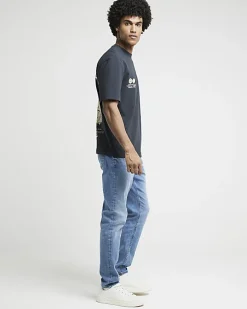 Blue slim fit jeans