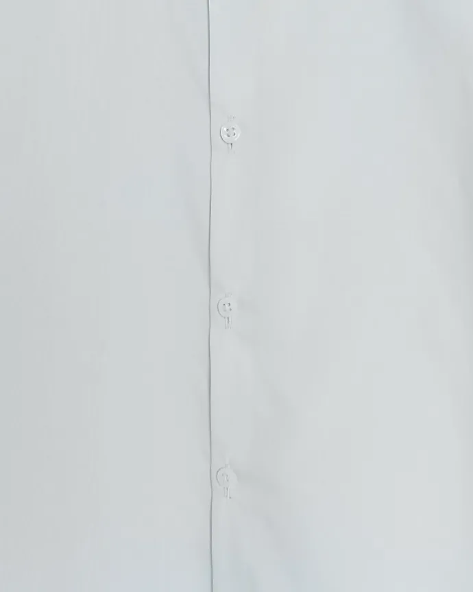 Blue slim fit long sleeve smart shirt