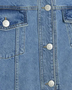 Blue trucker denim jacket