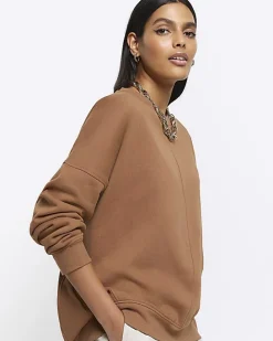 Brown oversized sweatshirt