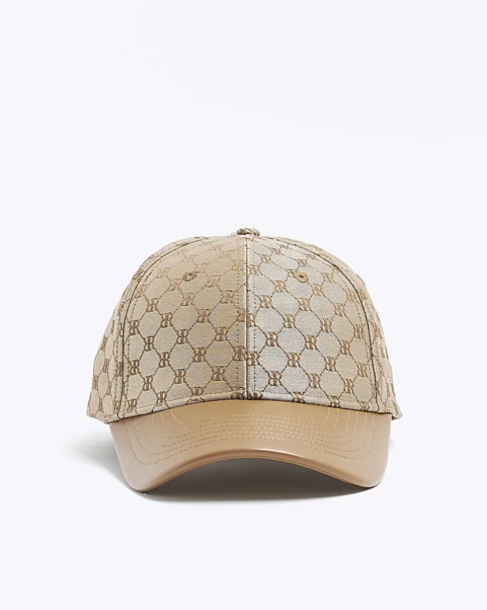 Brown RI monogram cap