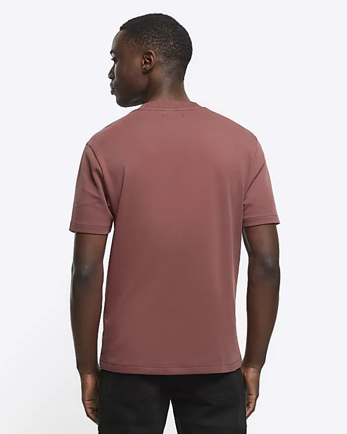 Brown RI studio slim fit t-shirt