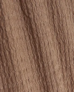 Brown textured midi skirt