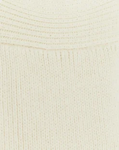 Cream square neck jumper mini dress