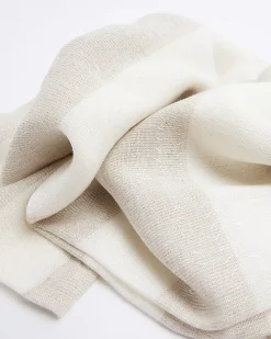 Cream Stripe Scarf