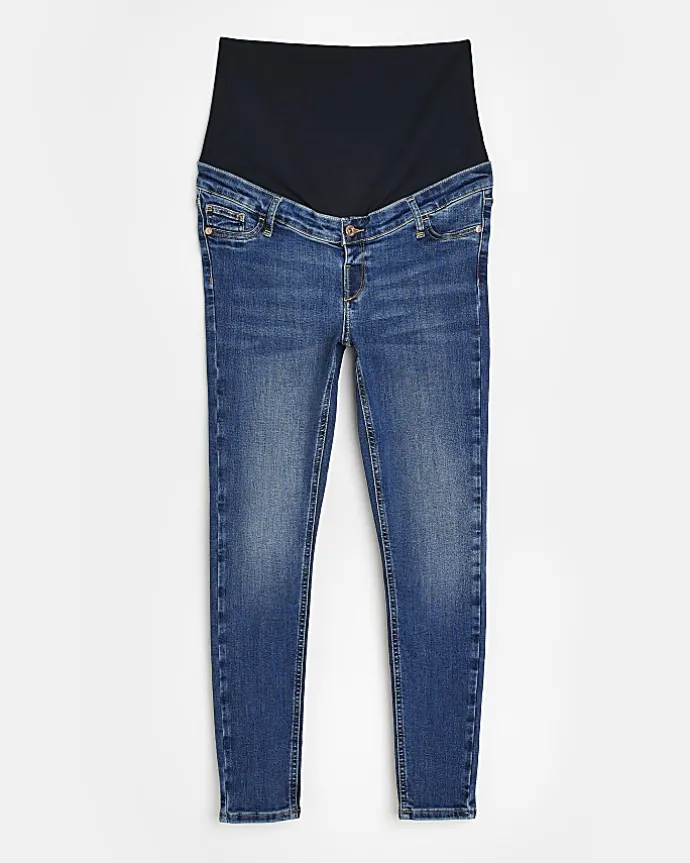 Dark blue molly maternity skinny jeans
