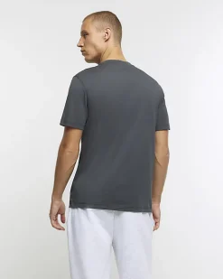 Dark grey slim fit t-shirt