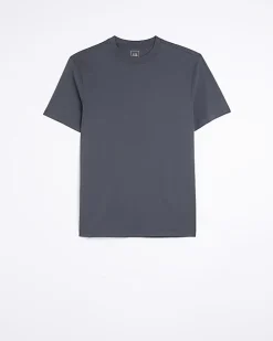 Dark grey slim fit t-shirt