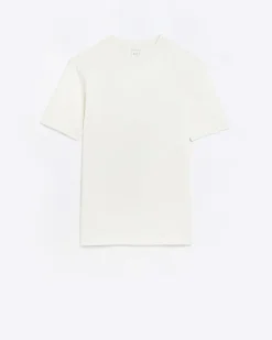 Ecru muscle fit t-shirt