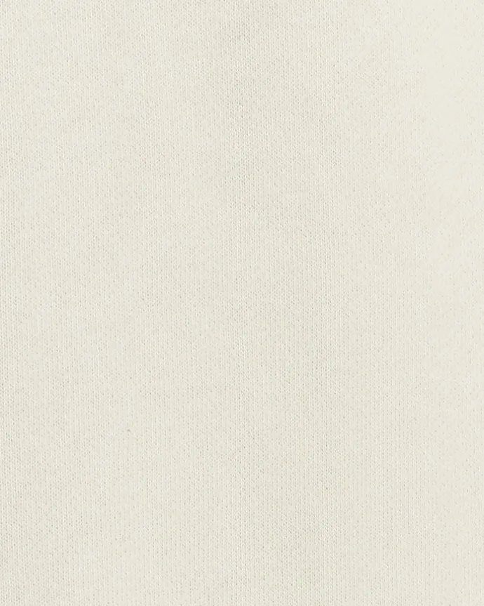 Ecru regular fit half zip sweatshirt