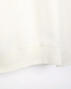 Ecru regular fit plain sweatshirt