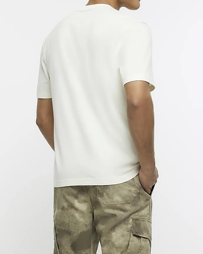 Ecru regular fit t-shirt