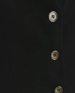 Girls Black Button waistcoat