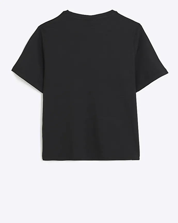 Girls Black Juicy Couture T-Shirt