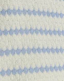 Girls blue crochet 2 in 1 long sleeve top
