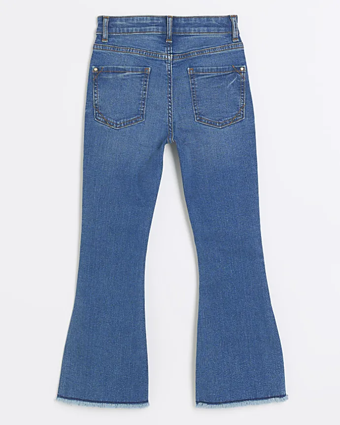 Girls blue flared jeans