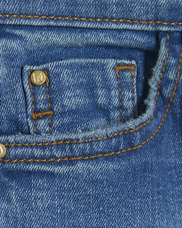 Girls blue flared jeans