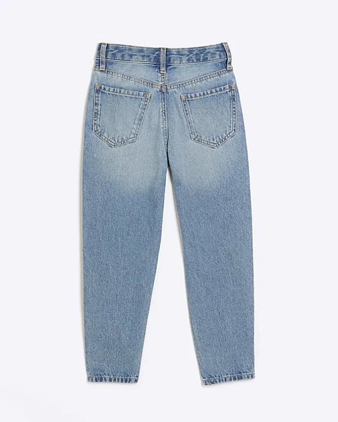 Girls blue mom jeans