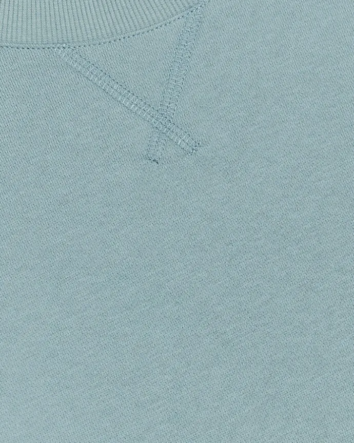 Girls blue plain sweatshirt