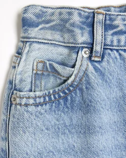 Girls blue straight fit jeans