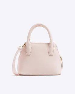 Girls Brown Floral Monogram Bag