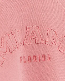 Girls coral sweatshirt and joggers set