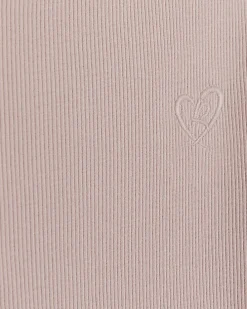 Girls grey lettuce hem long sleeve top 2 pack