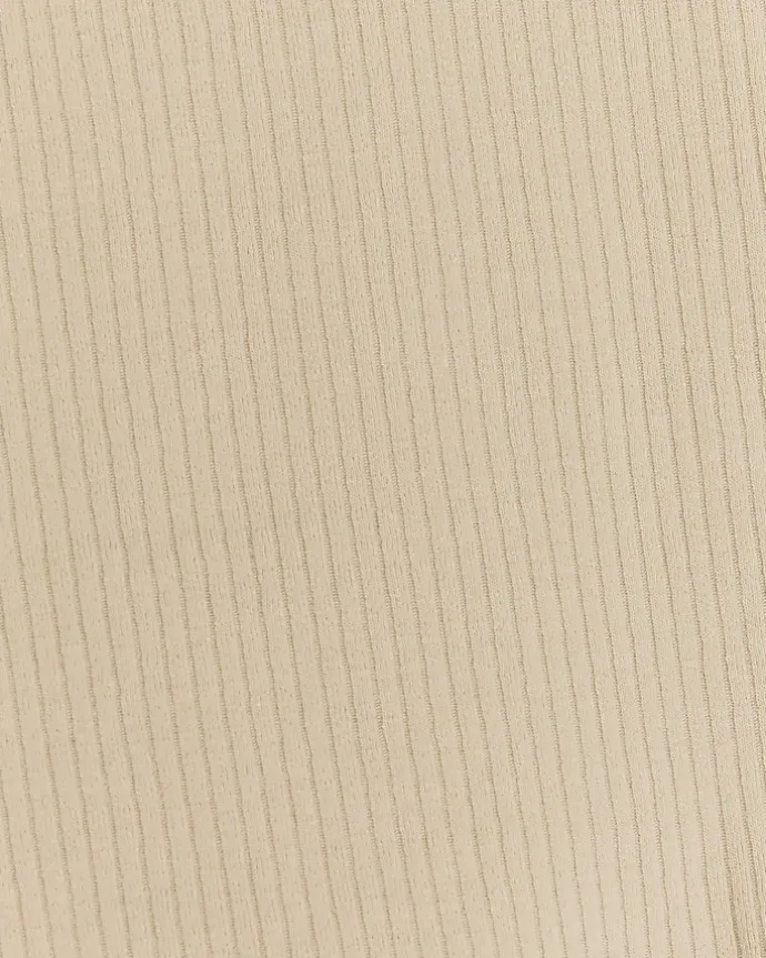 Girls khaki ribbed tank tops 2 pack