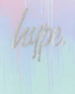 Girls lilac Hype ombre glitter t-shirt
