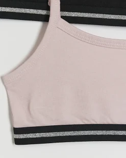 Girls pink crop top 2 pack