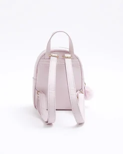 Girls pink quilted ombre backpack