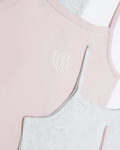 Girls pink tank top and underwear 10 pack