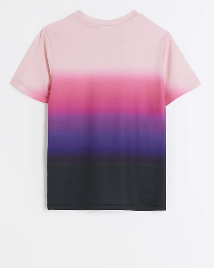 Girls purple Hype ombre t-shirt