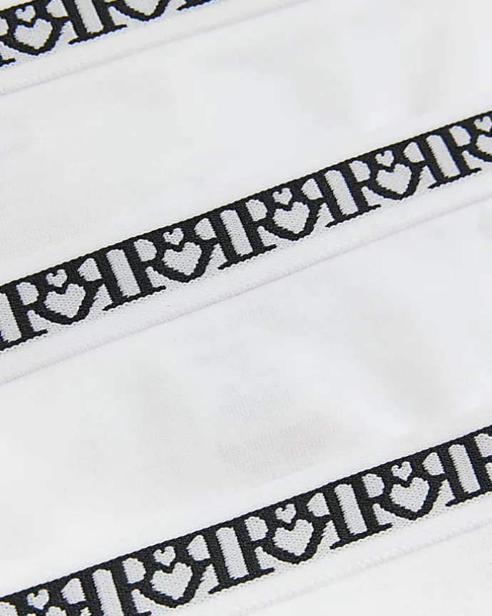 Girls white RI brief 10 pack