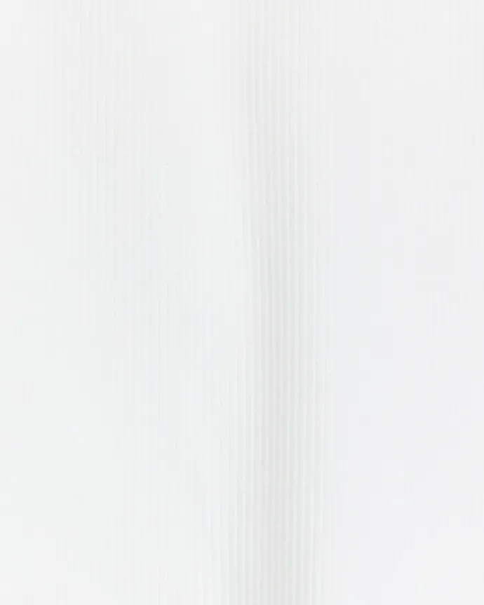 Girls white rib high neck tank top