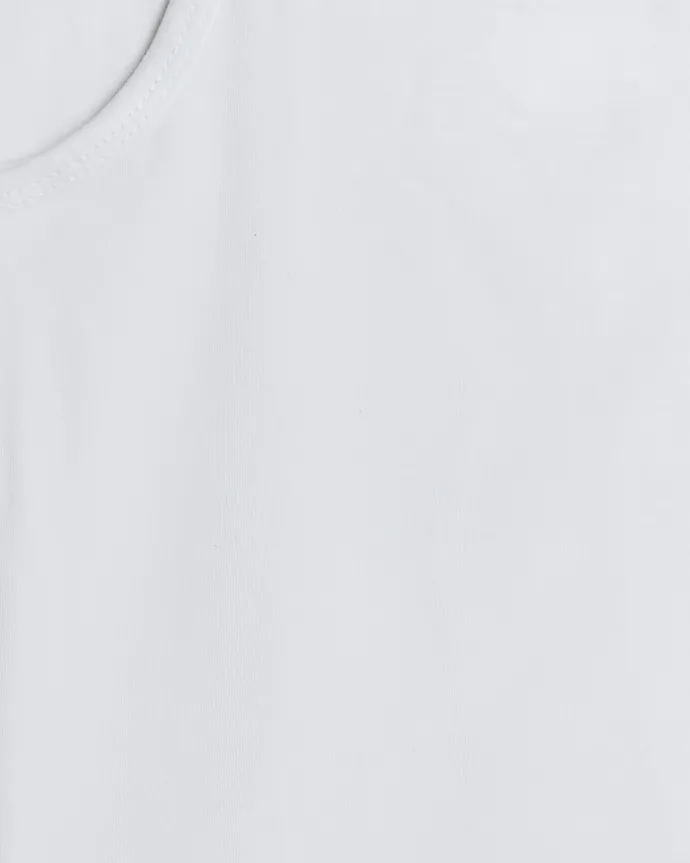 Girls white strappy vests 3 pack