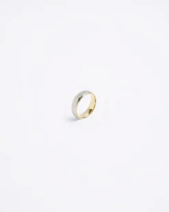 Gold colour stainless steel bubble ring