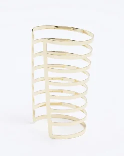 Gold Cuff Chunky Bracelet